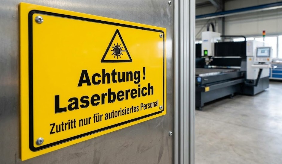Warnschild Industrie